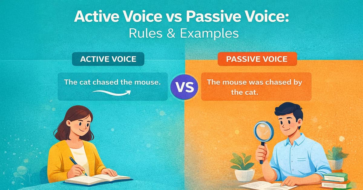 Active Voice vs Passive Voice: Rules & Examples
